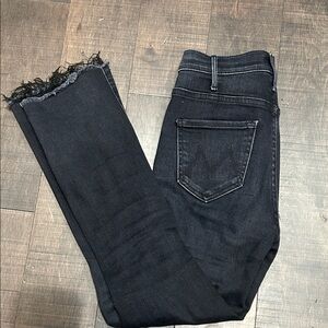 Mother denim “the hustle ankle fray”